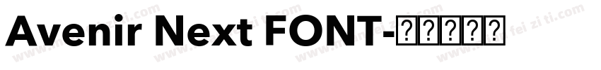 Avenir Next FONT字体转换